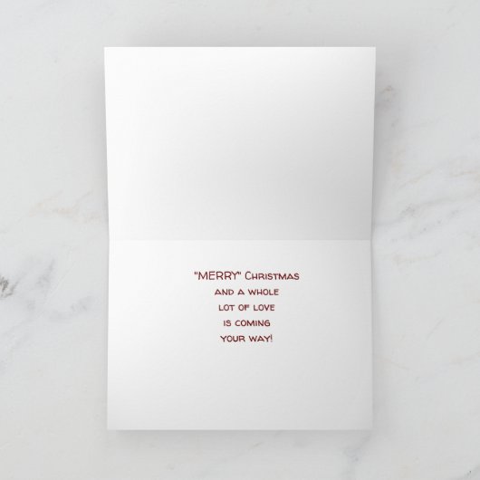 **VROLIJK KERSTNICHTJE** CAROLING VOOR JOU! FEESTDAGEN KAART (Binnen)