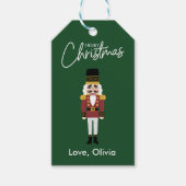 Vrolijk Kerstnotenkraker Gift label Custom Cadeaulabel (Voorkant)