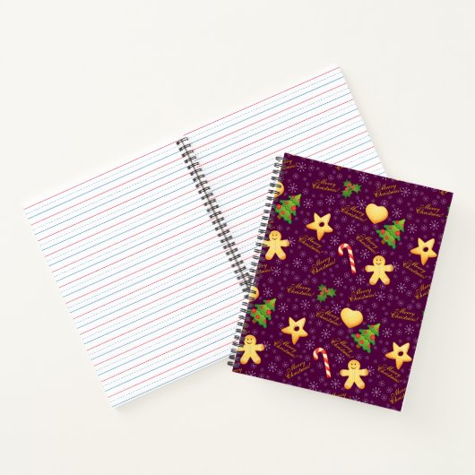 Vrolijk kerstNotitieboek Notitieboek (Binnen)