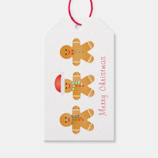 Vrolijk kerstontbijtkod voor kerstkerstmis cadeaulabel (Voorkant)