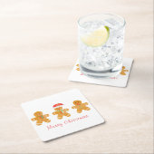 Vrolijk kerstontbijtkod voor kerstkerstmis kartonnen onderzetters (Insitu)