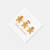 Vrolijk kerstontbijtkod voor kerstkerstmis servet (Hoek)