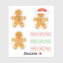 Vrolijk kerstontbijtkod voor kerstkerstmis sticker