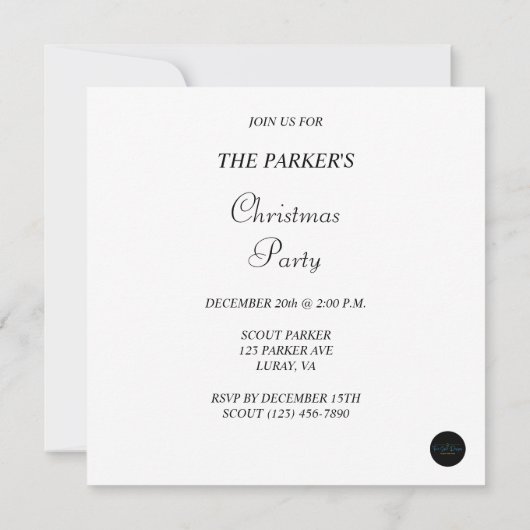 Vrolijk kerstontbijtkoek huis met snoepstokken kaart (Achterkant)