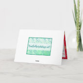 Vrolijk kerstontbijtkoek man vakantie recept ca kaart (Achterkant)