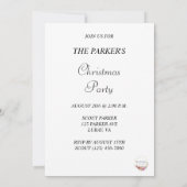 Vrolijk kerstontbijtkoek man, vrouw en huis kaart (Achterkant)