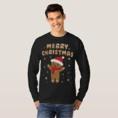 Vrolijk kerstontbijtkoek Merry Kerstkoekje T-shirt (Voorkant volledig)