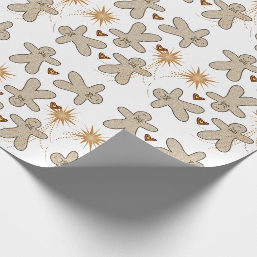 Vrolijk kerstontbijtkoek, papier voor het verpakke (Hoek)