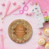 Vrolijk kerstontbijtkoeken papieren bordje (Feest)