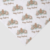 Vrolijk kerstontbijtkoekjes tissuepapier (Detail)