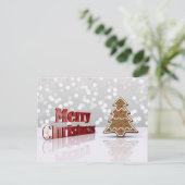 Vrolijk kerstontbijtontbijt - Briefkaart voor fees (Staand voorkant)