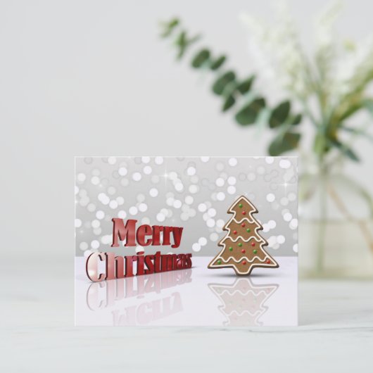 Vrolijk kerstontbijtontbijt - Briefkaart voor fees (Staand voorkant)