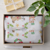 Vrolijk Kerstontwerp Tissuepapier voor cadeaus (Geschenk)