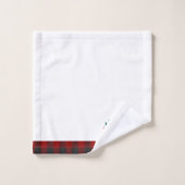 Vrolijk kerstophalen en boom bad handdoek (Wasdoekje)