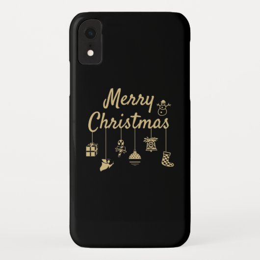 Vrolijk kerstOrnament goud Case-Mate iPhone Case (Achterkant)