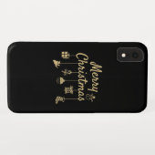 Vrolijk kerstOrnament goud Case-Mate iPhone Case (Achterkant (horizontaal))