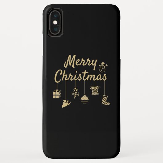 Vrolijk kerstOrnament goud Case-Mate iPhone Case (Achterkant)