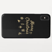 Vrolijk kerstOrnament goud Case-Mate iPhone Case (Achterkant (horizontaal))