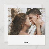 Vrolijk kerstpaar van rendieren Foto Feestdagenkaart (Achterkant)