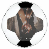 Vrolijk kerstpaar Voetbal (Voorkant)