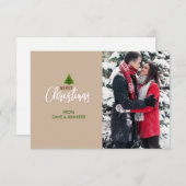 Vrolijk kerstpaar wenskaart (Voorkant / Achterkant)