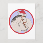 Vrolijk kerstpaard briefkaart (Voorkant)