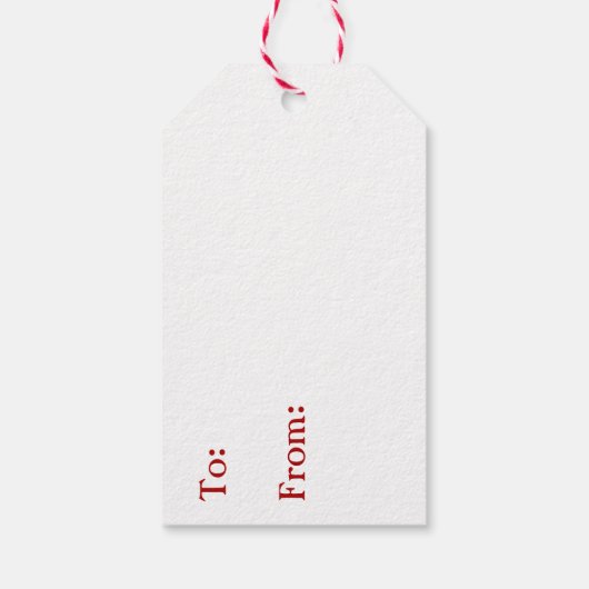 Vrolijk kerstpaard Cartoon Cadeaulabel (Achterkant)