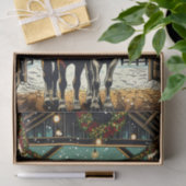 Vrolijk kerstpaard Cartoon Tissuepapier (Geschenk)