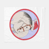 Vrolijk kerstpaard fleece deken (Voorkant (Horizontaal))