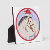 Vrolijk kerstpaard fotoplaat (Voorkant)