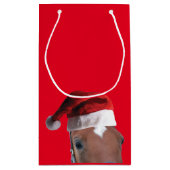 Vrolijk kerstpaard klein cadeauzakje (Achterkant)