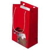 Vrolijk kerstpaard klein cadeauzakje (Achterkant Gekanteld)