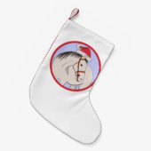 Vrolijk kerstpaard kleine kerstsok (Voorkant (Hangend))