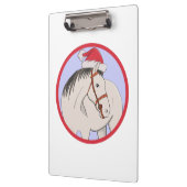 Vrolijk kerstpaard klembord (Links)