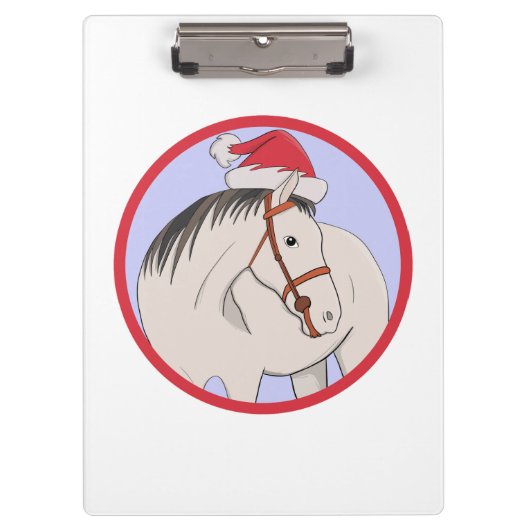 Vrolijk kerstpaard klembord (Voorkant)