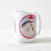 Vrolijk kerstpaard koffiemok (Voorkant rechts)
