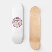 Vrolijk kerstpaard persoonlijk skateboard (Voorkant)