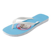 Vrolijk kerstpaard teenslippers (Schuin)