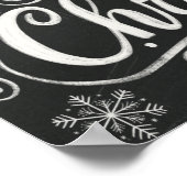 Vrolijk kerstpakket Gingerbread House Chalkboard Poster (Hoek)