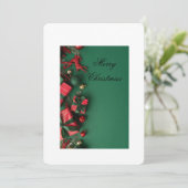 Vrolijk kerstpakket kaart (Staand voorkant)