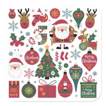 Vrolijk Kerstpakket voor Sticker, & kaarten