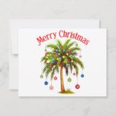 Vrolijk kerstpalmboom licht Hawaïaans tropisch (Achterkant)