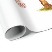 Vrolijk kerstpalmboom licht Hawaïaans tropisch Cadeaupapier (Rol Hoek)