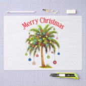 Vrolijk kerstpalmboom licht Hawaïaans tropisch Tissuepapier (Craft)