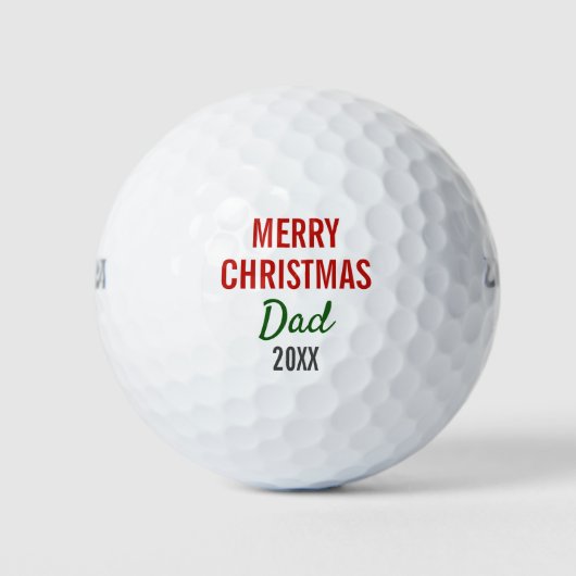 Vrolijk kerstpap golfballen (Voorkant)