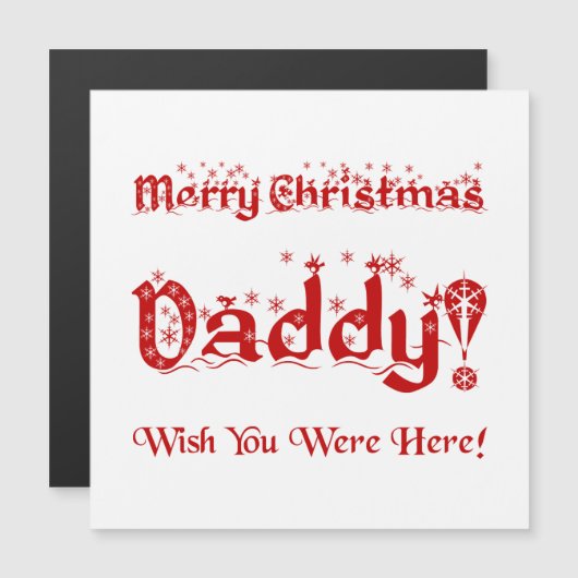 Vrolijk kerstpap. Ik wou dat je hier was! (Voorkant / Achterkant)