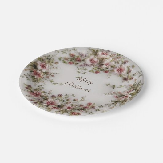 Vrolijk kerstpapier Bord (Gekanteld)