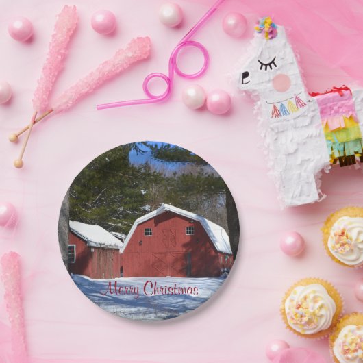 Vrolijk kerstpapier Bord (Feest)