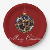 Vrolijk kerstpapier Bord (Voorkant)