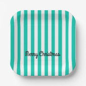 Vrolijk kerstpapier Bord (Voorkant)